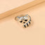 Adjustable Raccoon Ring Made Oof 925 Sterling Silver