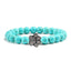 Beaded Paw Bracelet – Natural Stone Design