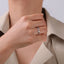 Gold-Tone Paw Print Ring – Stainless Steel