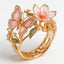 Nature Sparkly Butterfly Zirconia Ring