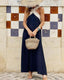 Sienna | Elegant Open-Back Dress with Stylish Crossover Neckline