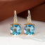 Mystica™ | Gold Stone Hoop Earrings