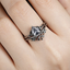 Grey Stone Layered Ring Set