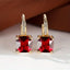 Mystica™ | Gold Stone Hoop Earrings