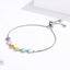 Sterling Silver Paw Print Bracelet – Adjustable Fit