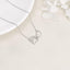 Sterling Silver Paw Print Necklace – Heart Crystal Pendant