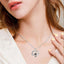 Infinity Heart & Paw Necklace in 925 Sterling Silver with Zirconia