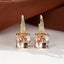 Mystica™ | Gold Stone Hoop Earrings