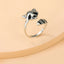 Adjustable Raccoon Ring Made Oof 925 Sterling Silver