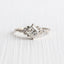 Luxurious ring with cubic zirconia made of gold and silver