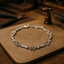 Limited Edition Pure Silver Dog Paw and Bone Charms Bracelet