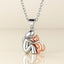 Cat Hug Pendant Necklace