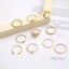 10-Pack Bohemian Silver and Gold-Plated Rings