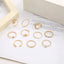 Boho™ | Silver and Gold Ring Set (10 Pairs)