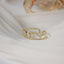 Adjustable Zirconia Ring in Gold