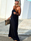 Sierra | Elegant Open-Back Dress with Stylish Crossover Neckline