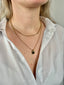 Chloé Emeralda - duplet collier met obsidian hanger