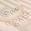 Set of 11 Rings made of Silver
