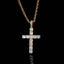 Faith™ | Gold Moissanite Cross Necklace