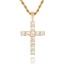 Faith™ | Gold Moissanite Cross Necklace