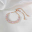 Adjustable Cubic Zirconia Bracelet in Gold and Silver