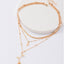 Golden Rose Pendant Necklace
