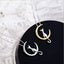 Crescent and cat elegant cat necklace