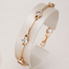 Elegant bracelet with zirconias in gold