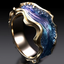 Vintage Golden Color Ocean Ring
