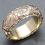 Vintage Rose Flower Golden Color Ring