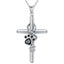 925 Sterling Silver Paw & Cross Necklace